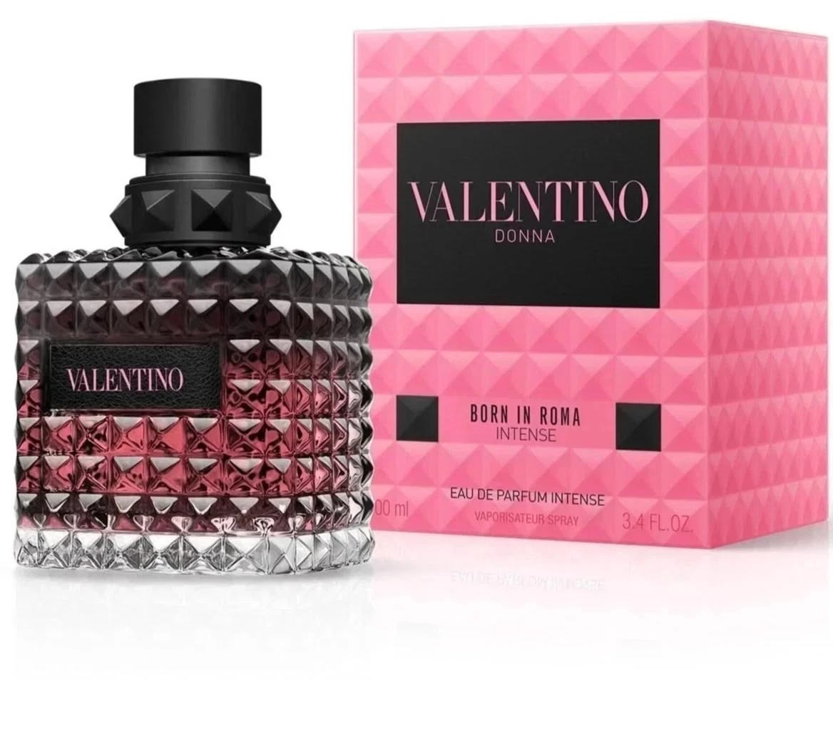 Valentino Donna Born in Roma Intense EDP 100ml studded pink perfume bottle for women