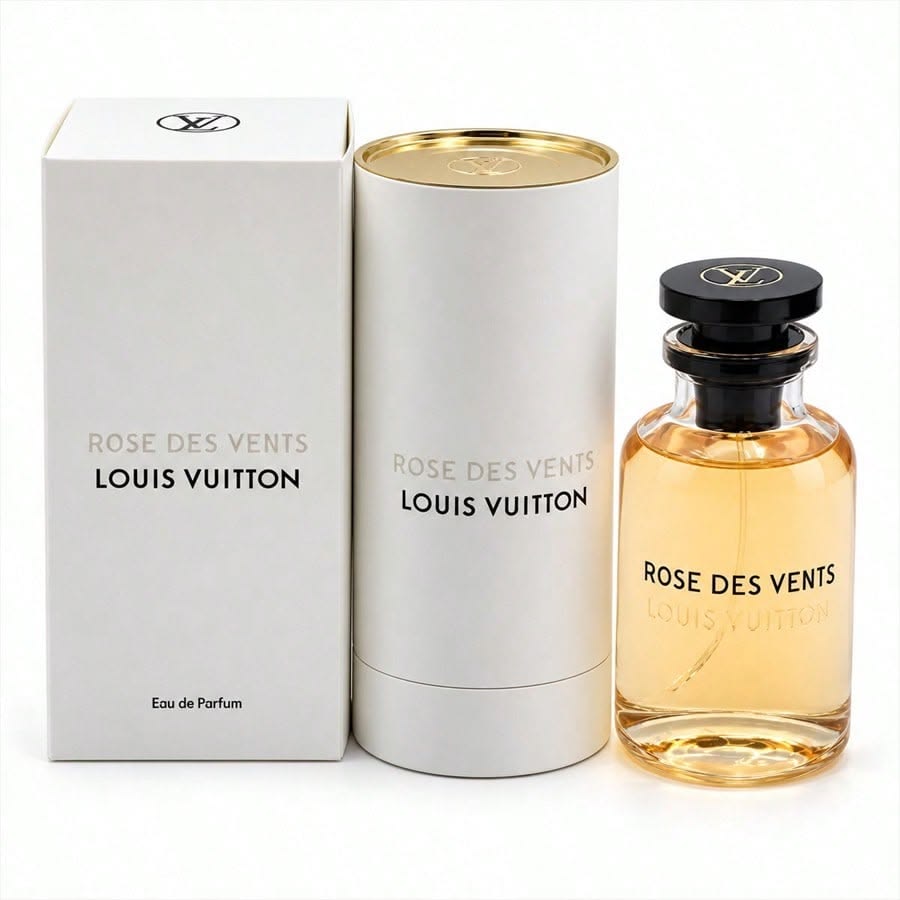 Louis Vuitton Rose des Vents Eau de Parfum Spray 100ml bottle with box, front view