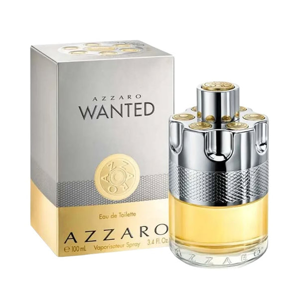 Azzaro Wanted Eau de Toilette 100ml bottle with box, front view