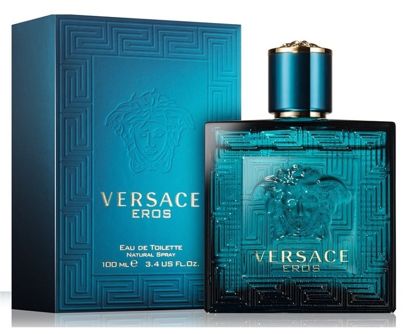 Versace Eros EDT 100ml perfume bottle with blue box for men