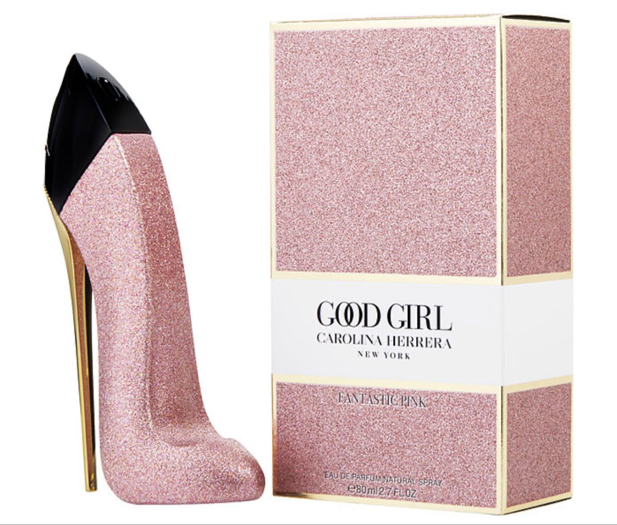 Carolina Herrera Good Girl Fantastic Pink Collector Edition Eau De Parfum Spray for Women 80ml 2.7 oz pink glitter stiletto heel bottle and box