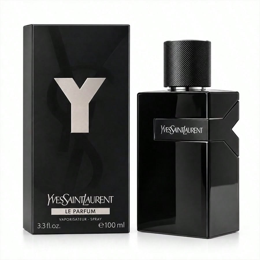Yves Saint Laurent Y Le Parfum 100ml black perfume bottle with box for men